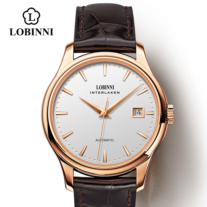 Guilloché Dial Watch - LOBINNI L12026 Men's Mechanical Watch ST2130