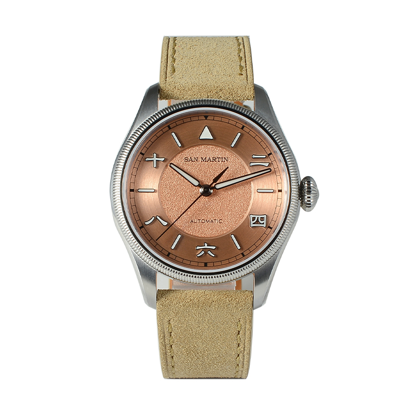 San Martin Men Automatic Watch - Guilloché Dial Watch 评论和价格