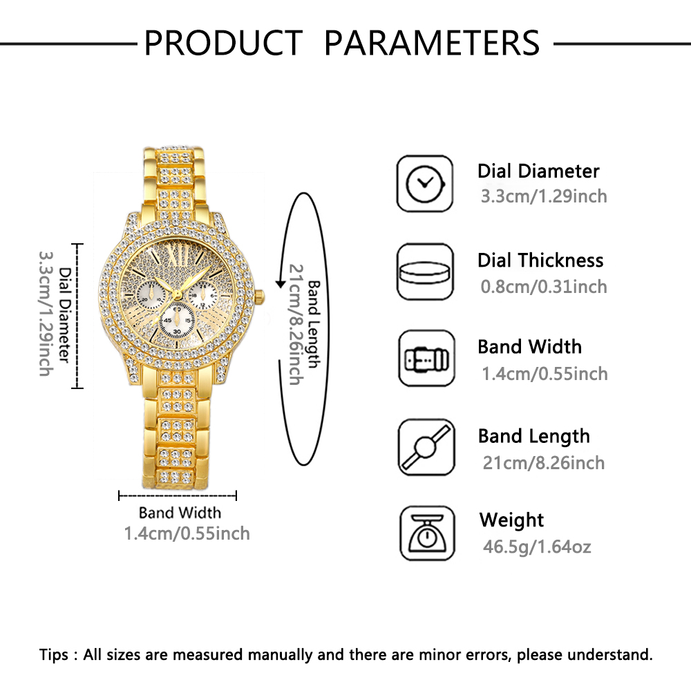 Women's Quartz Watch Gold Luxu - Luxury Watch Gold 评论和价格