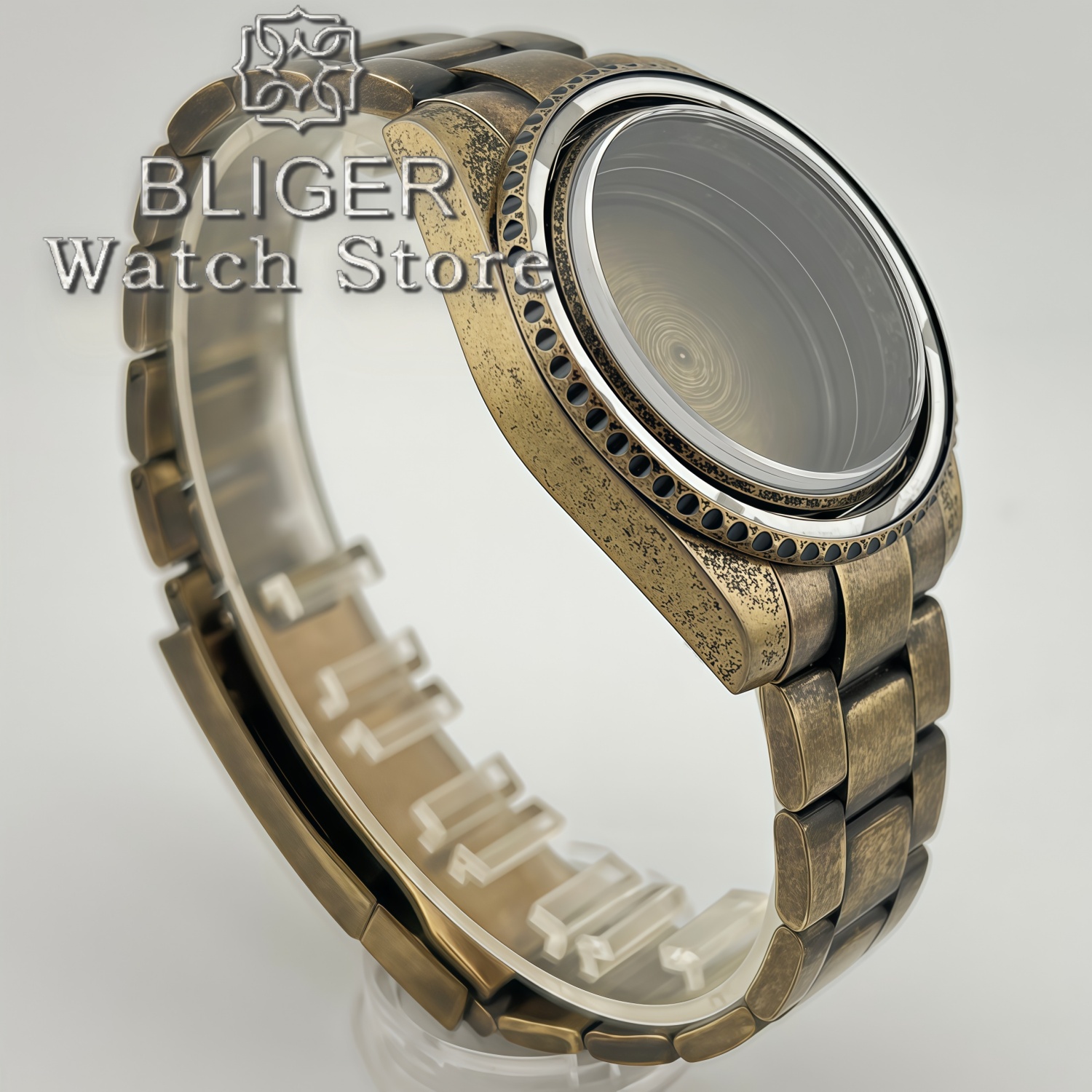 BLIGER 40MM Retro Sapphire Gla - Bronze Case Watch 评论和价格