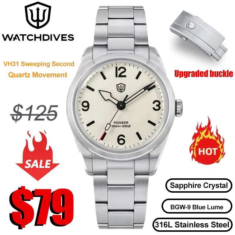 Watchdives WD1960S V2 Watch VH - Guilloché Dial Watch 评论和价格