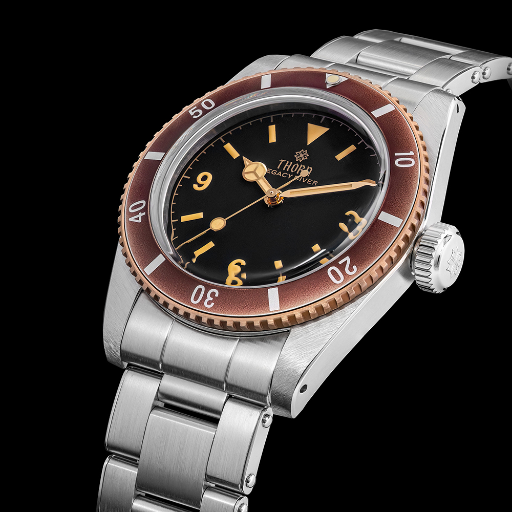 Thorn T028 Bronze Dive Watch P - Guilloché Dial Watch 评论和价格