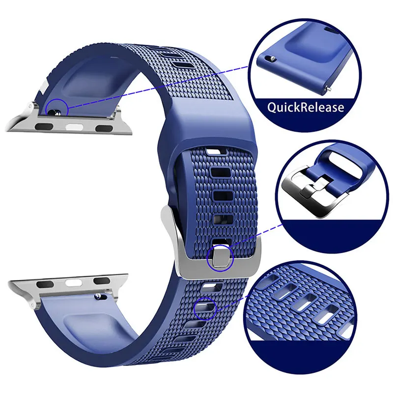 Sport Silicone Band for Apple  - Luxury Watch Apple Bands 评论和价格