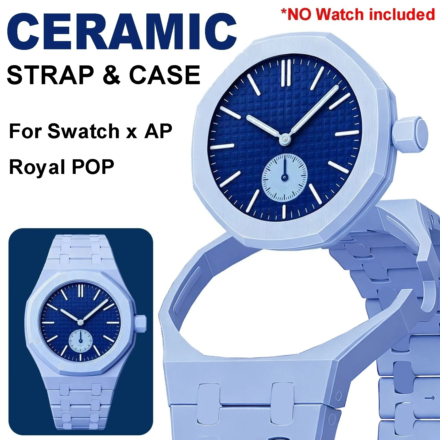 Bioceramic Case+Strap For Swat - Luxury Watch Ap 评论和价格