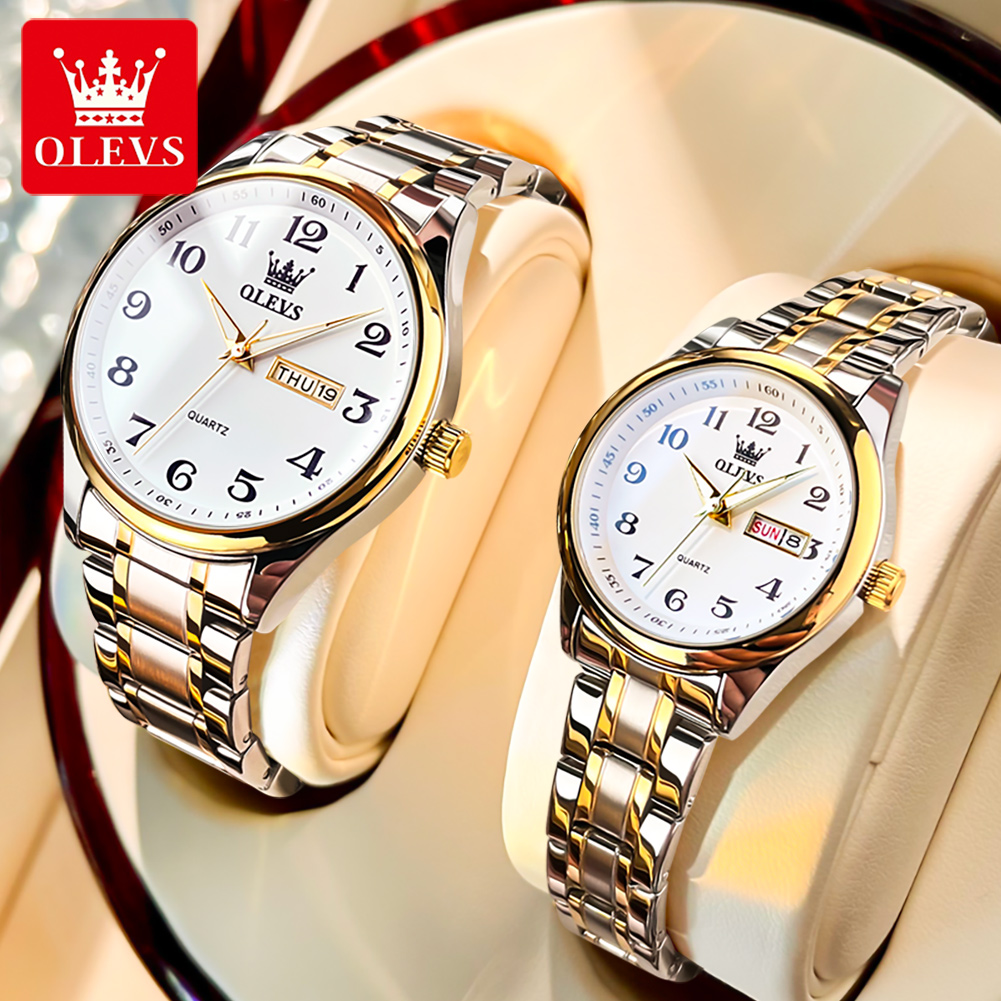 OLEVS New Fashion Couple Watch - Luxury Watch Uk 评论和价格