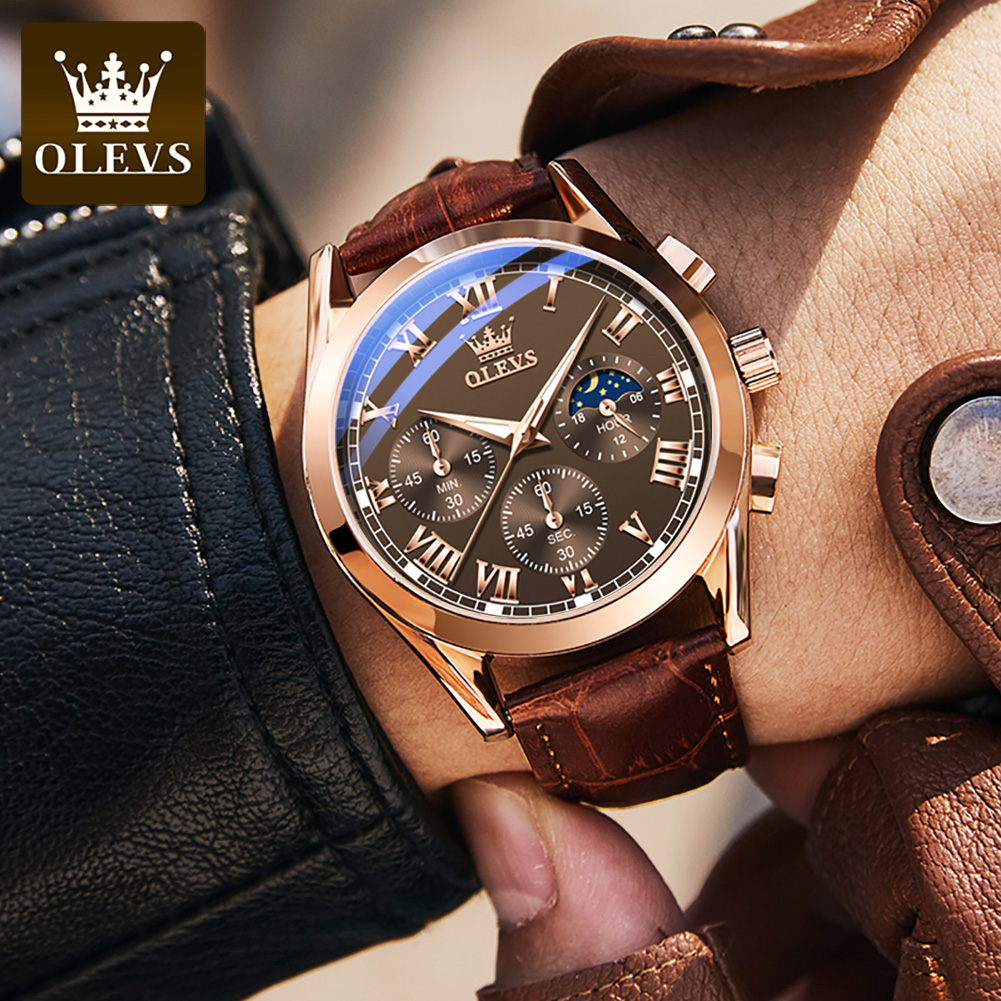 OLEVS 2871 Top Brand Men's Qua - Omega Watch Constellation 评论和价格