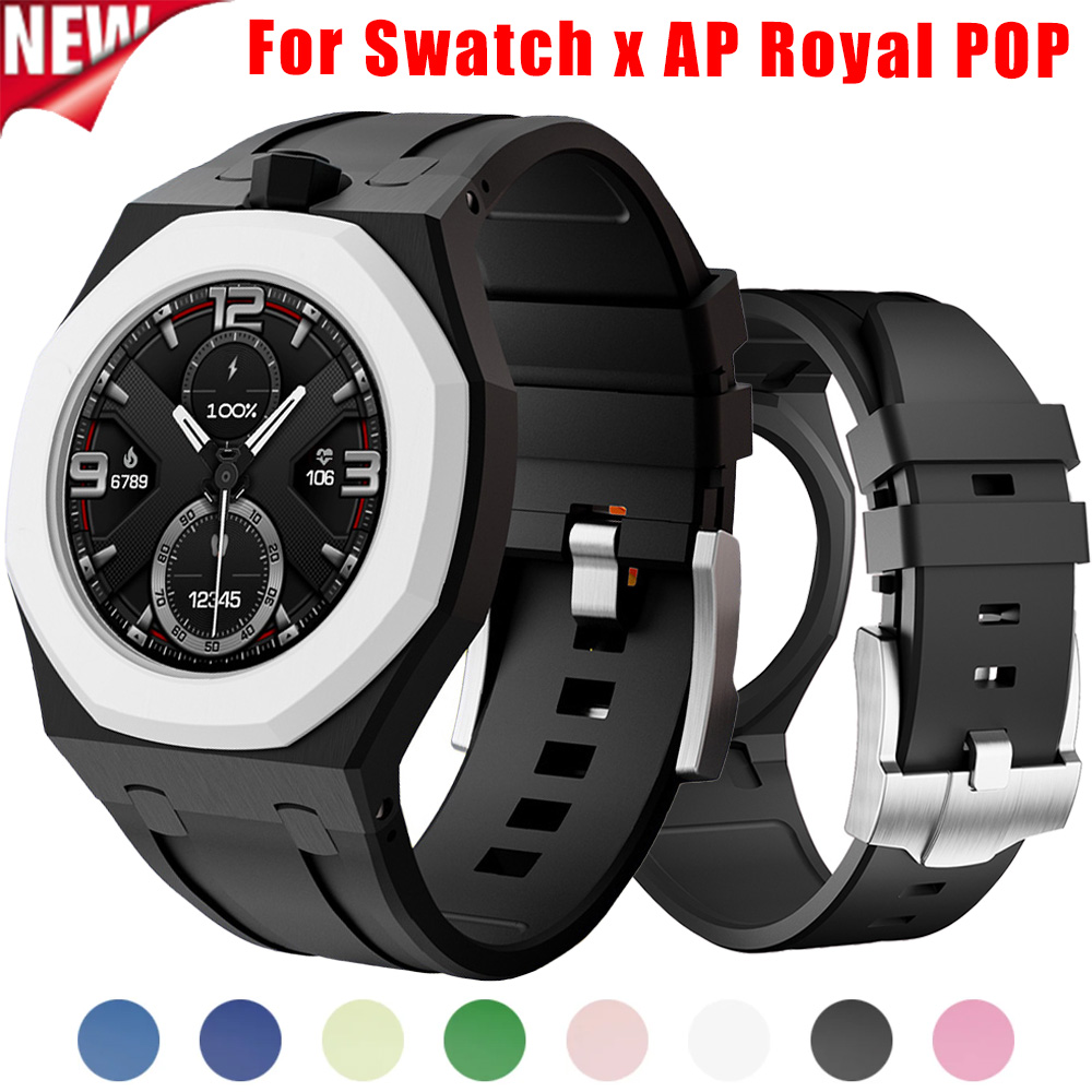 PC Case Rubber Strap for Swatc - Luxury Watch Ap 评论和价格