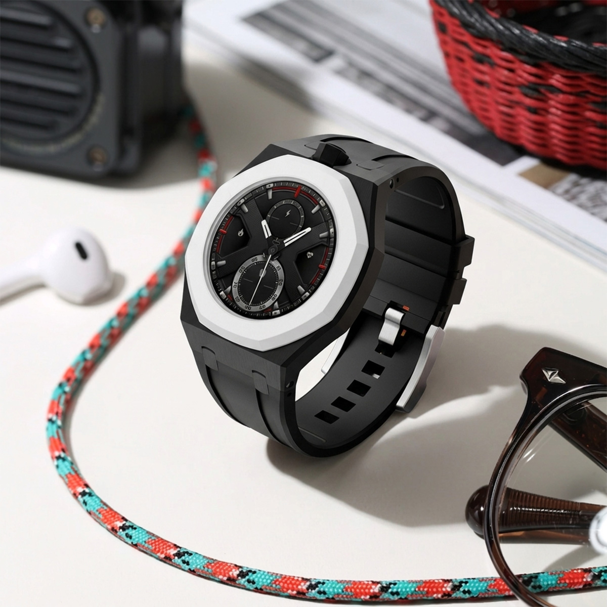 PC Case Rubber Strap for Swatc - Luxury Watch Ap 评论和价格