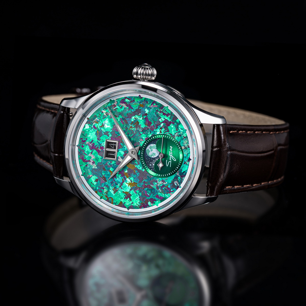 Sugess Watch of Men Moonphase  - Omega Watch Constellation 评论和价格