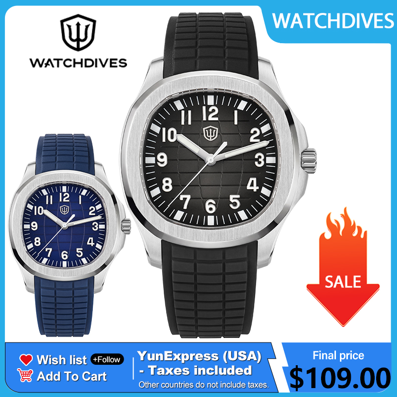 Watchdives WD008 38mm Dive Men - Guilloché Dial Watch 评论和价格