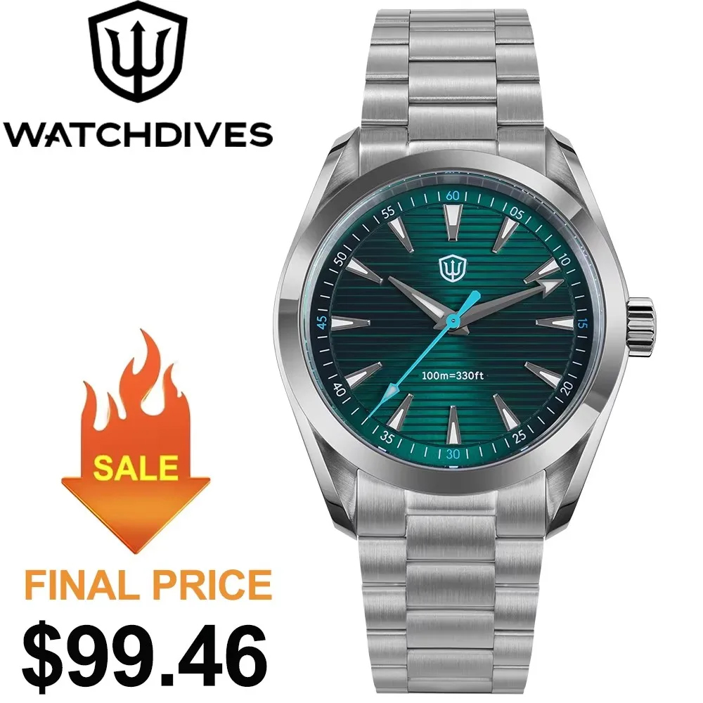 Watchdives 38mm Quartz Watch V - Guilloché Dial Watch 评论和价格