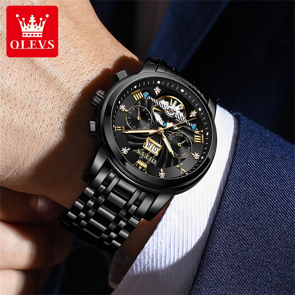 OLEVS Classic Men's Watches To - Tourbillon Movement Watch 评论和价格
