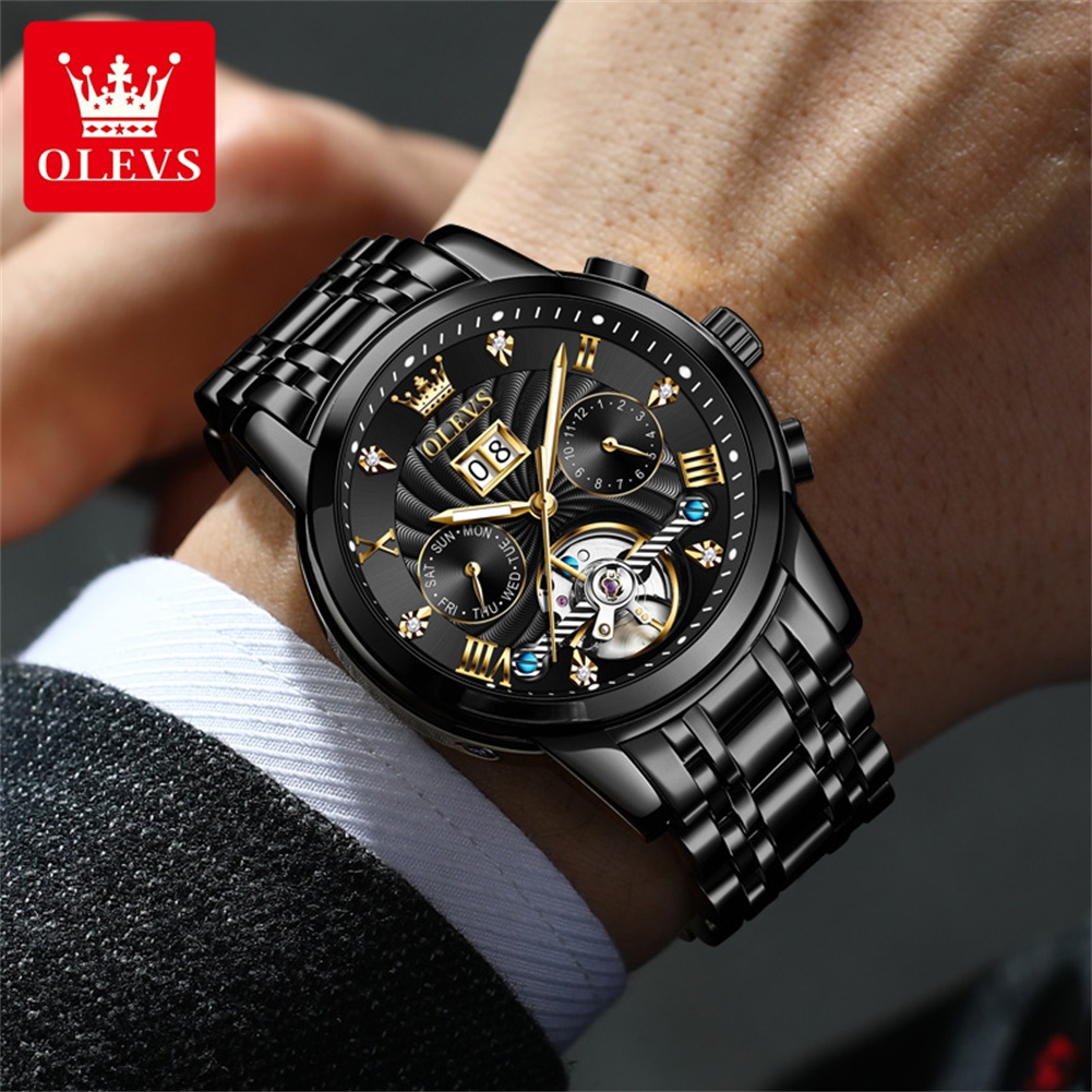 OLEVS Classic Men's Watches To - Tourbillon Movement Watch 评论和价格