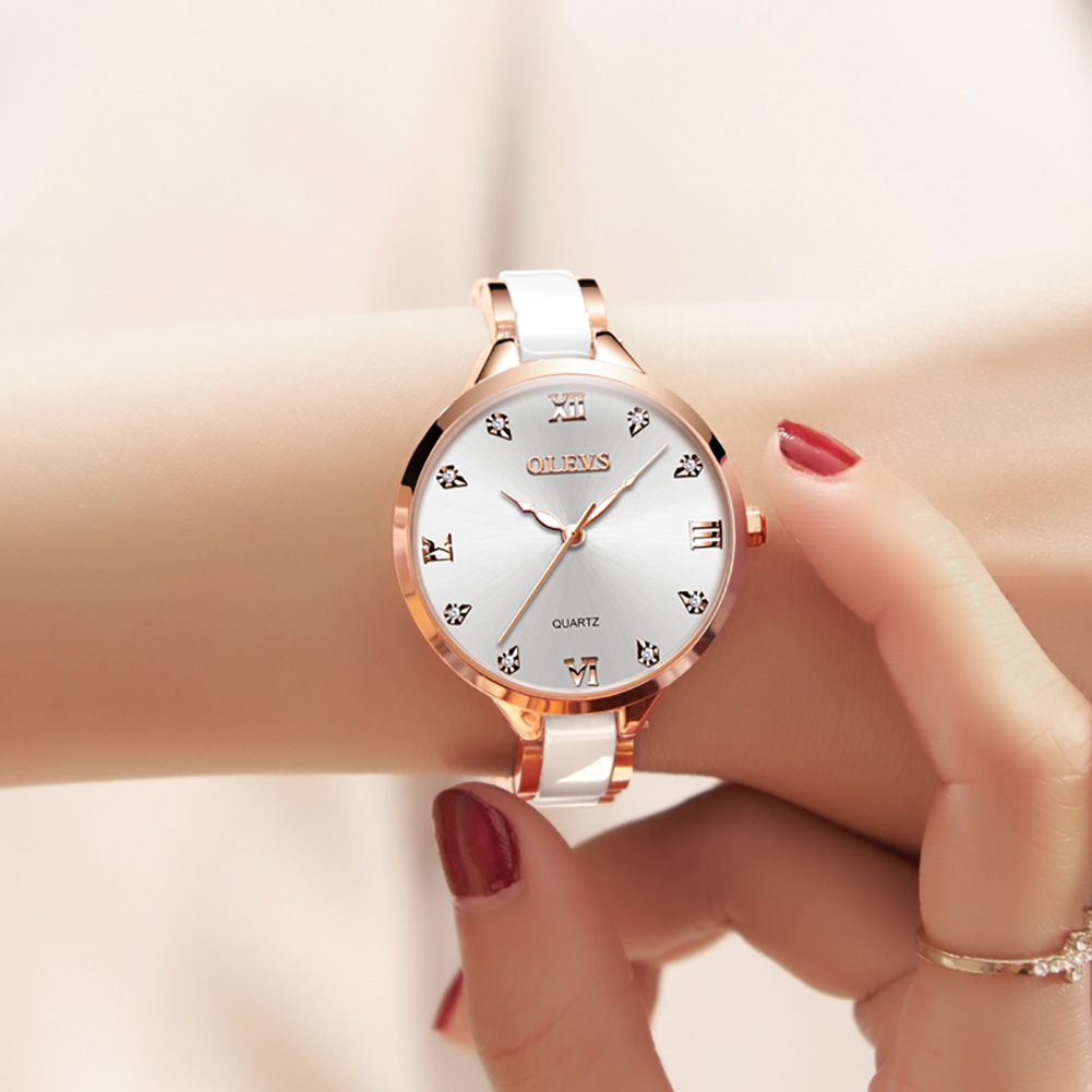 OLEVS Ceramic Dress Women Watc - Luxury Watch In Japan 评论和价格