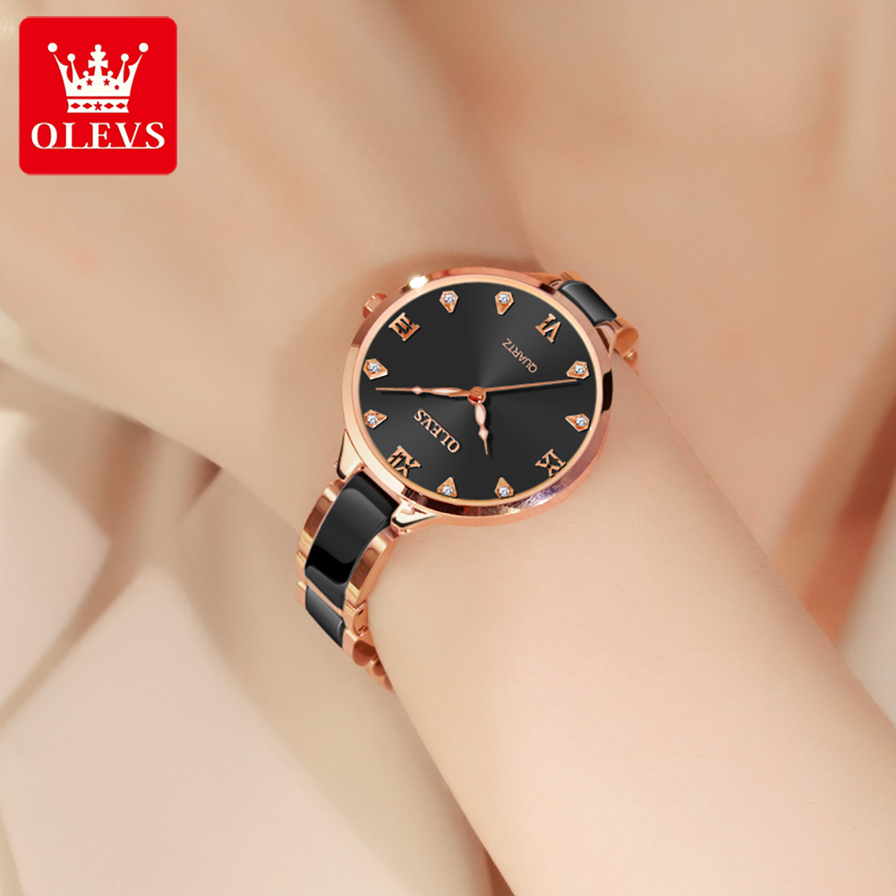 OLEVS Ceramic Dress Women Watc - Luxury Watch In Japan 评论和价格
