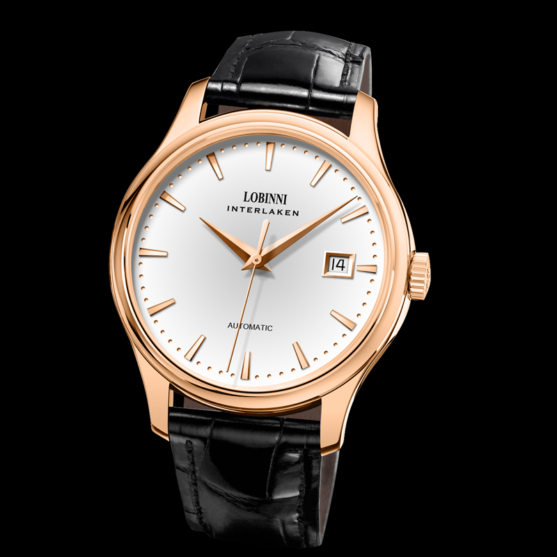 LOBINNI L12026 Men's Mechanica - Guilloché Dial Watch 评论和价格