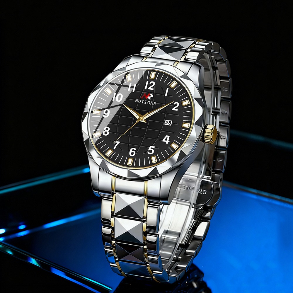 Men Stainless Steel Quartz Wat - Luxury Watch Box 评论和价格