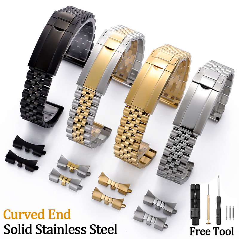 Premium Curved End Watch Strap - Luxury Watch Class 评论和价格