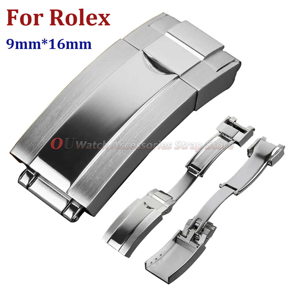 9mmx16mm Stainless Steel Deplo - Luxury Watch Gold 评论和价格
