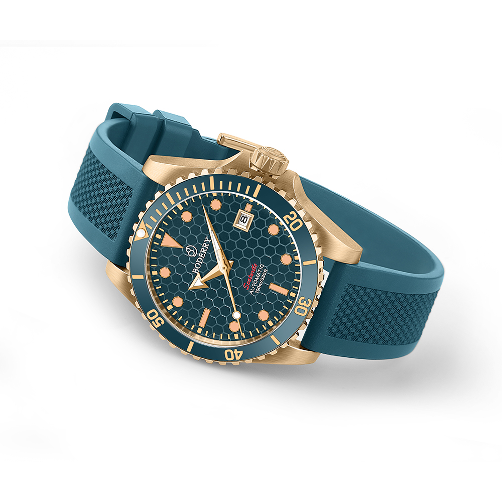 Boderry Bronze Watch Seaturtle - Guilloché Dial Watch 评论和价格
