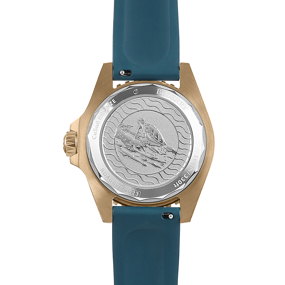 Boderry Bronze Watch Seaturtle - Guilloché Dial Watch 评论和价格