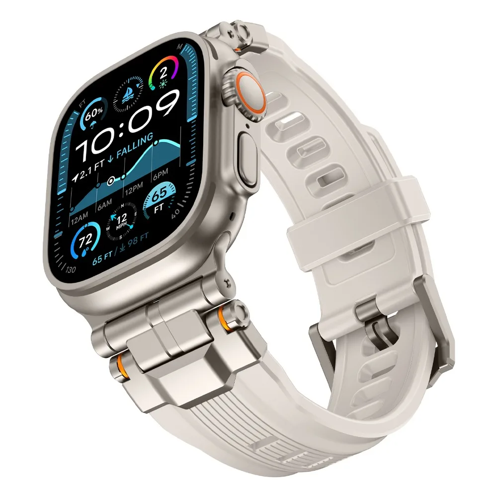 Luxury Silicone Strap for Appl - Luxury Watch Ap 评论和价格
