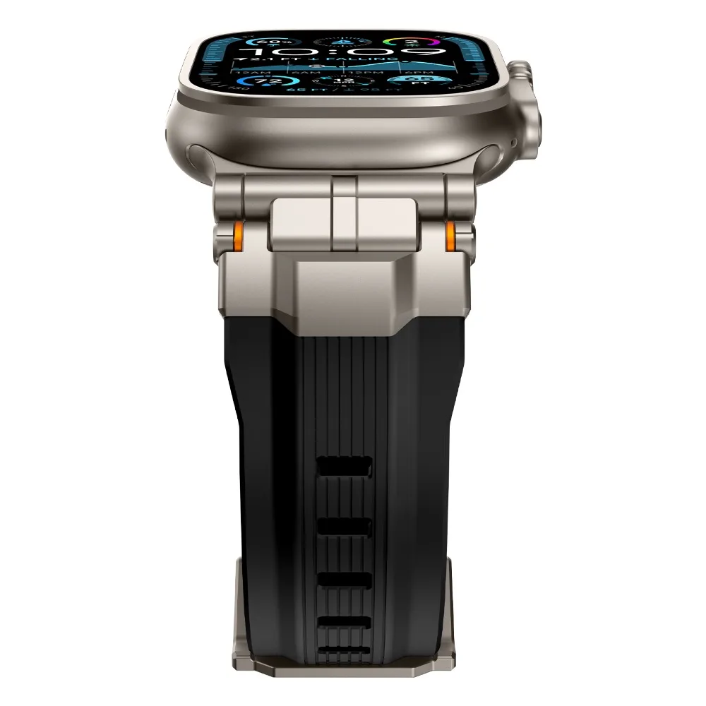Luxury Silicone Strap for Appl - Luxury Watch Ap 评论和价格
